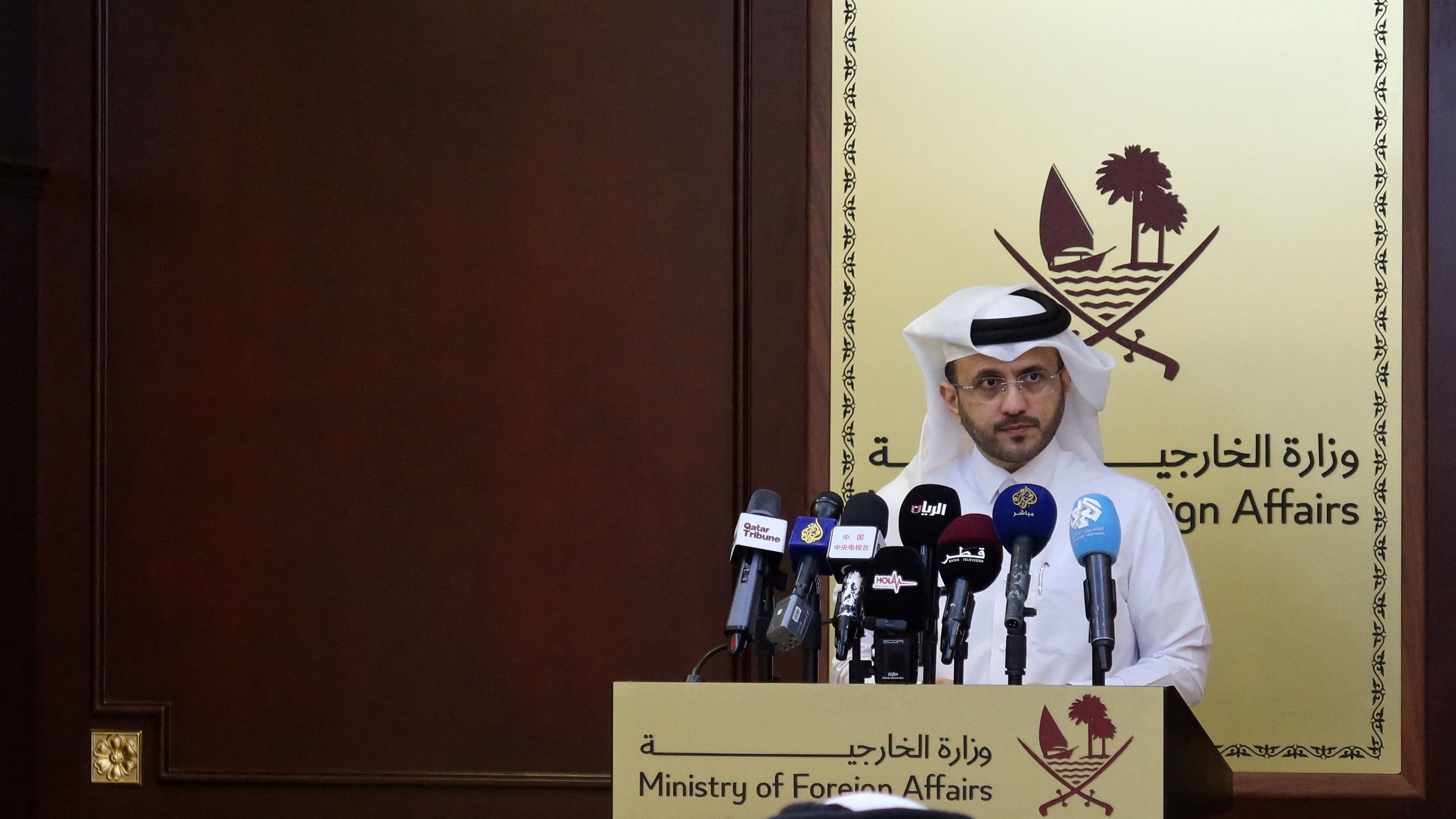 <div class="paragraphs"><p>Majed Al-Ansari, Qatar's foreign ministry spokesperson.</p></div>