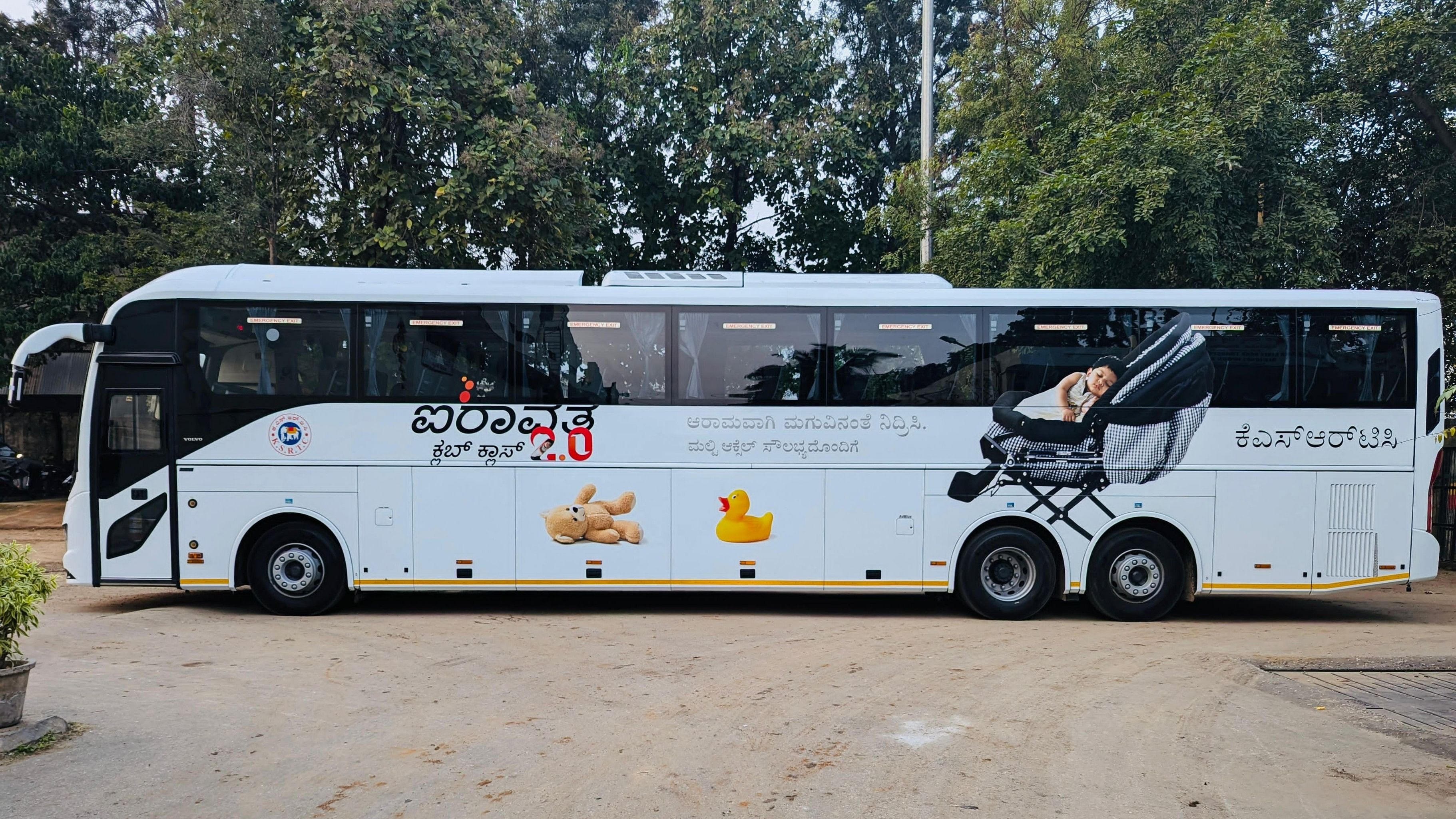 <div class="paragraphs"><p>An Airavat Club Class 2.0 bus. </p></div>