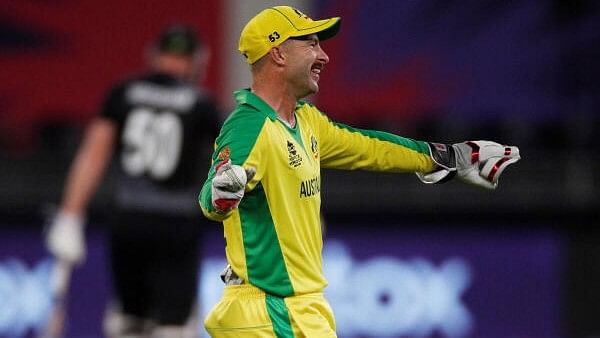 <div class="paragraphs"><p>Australia's Matthew Wade.</p></div>