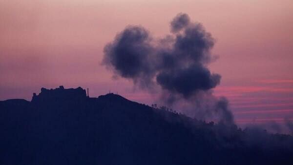 <div class="paragraphs"><p>Smoke billows near Beaufort Castle in Arnoun, amid ongoing hostilities between Hezbollah and Israeli forces, as pictured from Marjayoun, near the border with Israel, Lebanon October 30, 2024. </p></div>