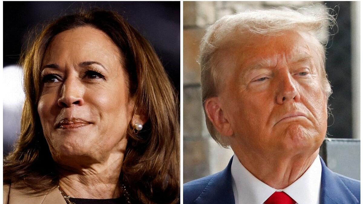 <div class="paragraphs"><p>Republican presidential nominee and former US President Donald Trump (R) and Democratic presidential nominee and US Vice President Kamala Harris.</p></div>