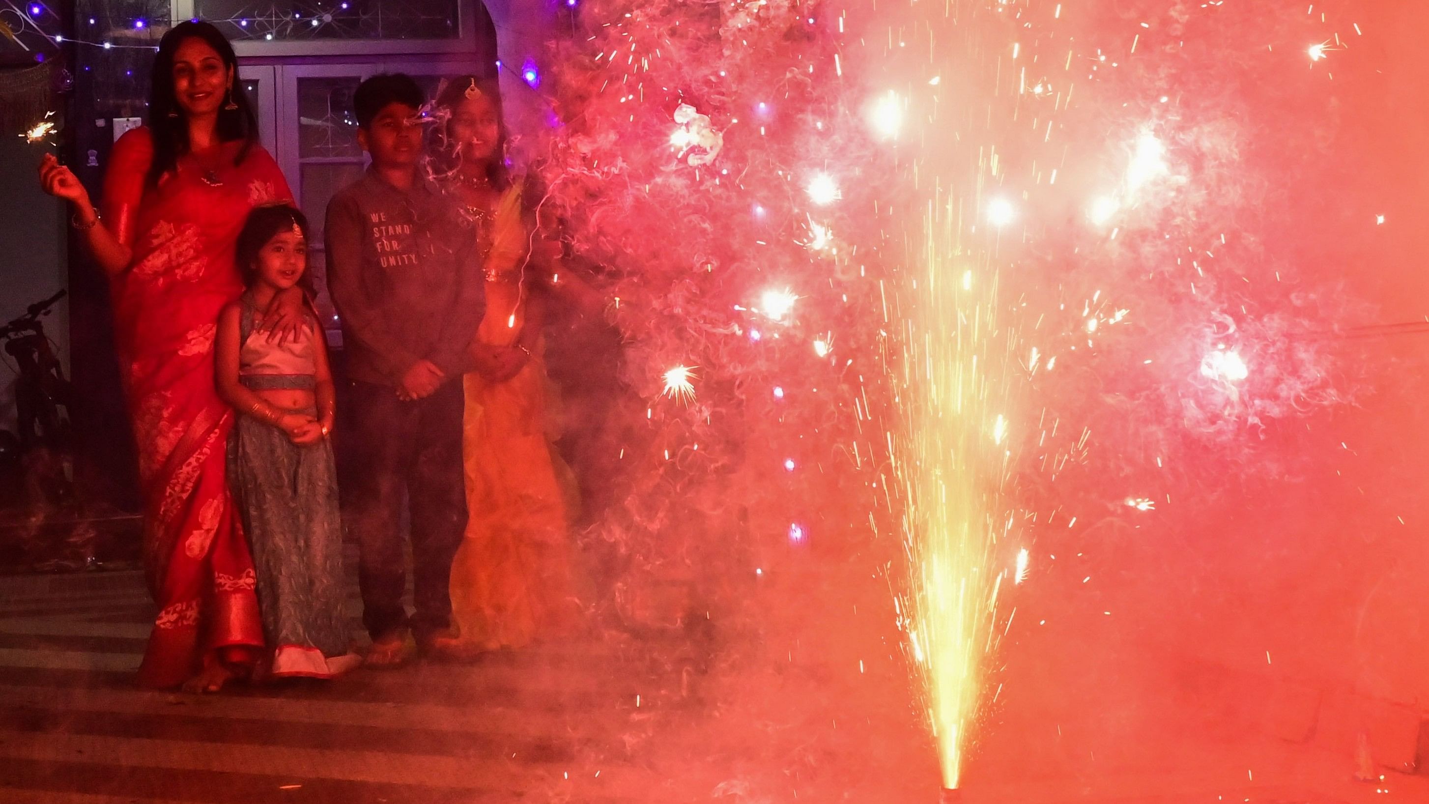 <div class="paragraphs"><p>Deepavali celebrations against a sparkling night sky in Wilson Garden on Thursday. </p></div>