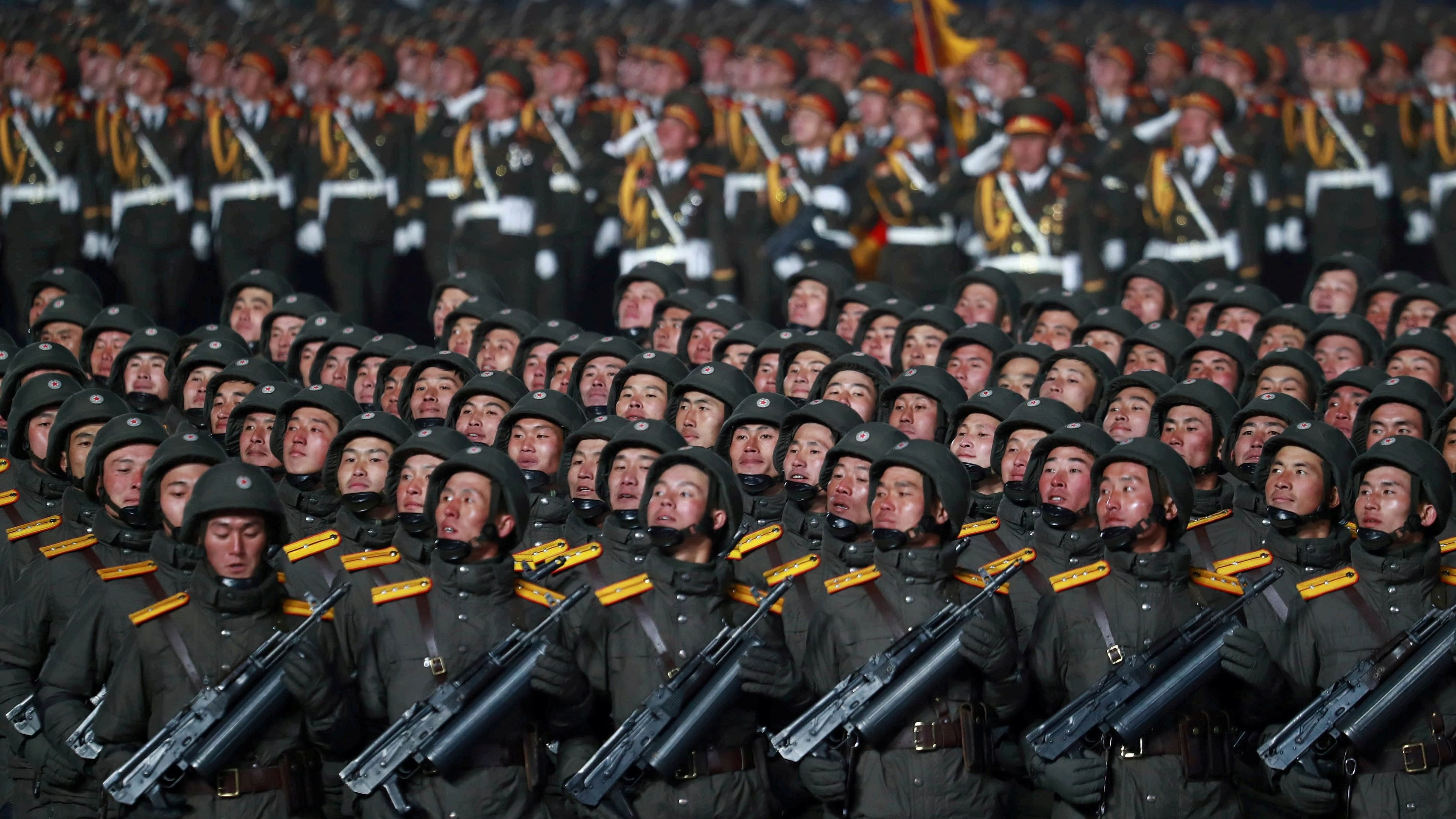 <div class="paragraphs"><p>North Korean troops seen during a parade. Image for representational purposes.</p></div>