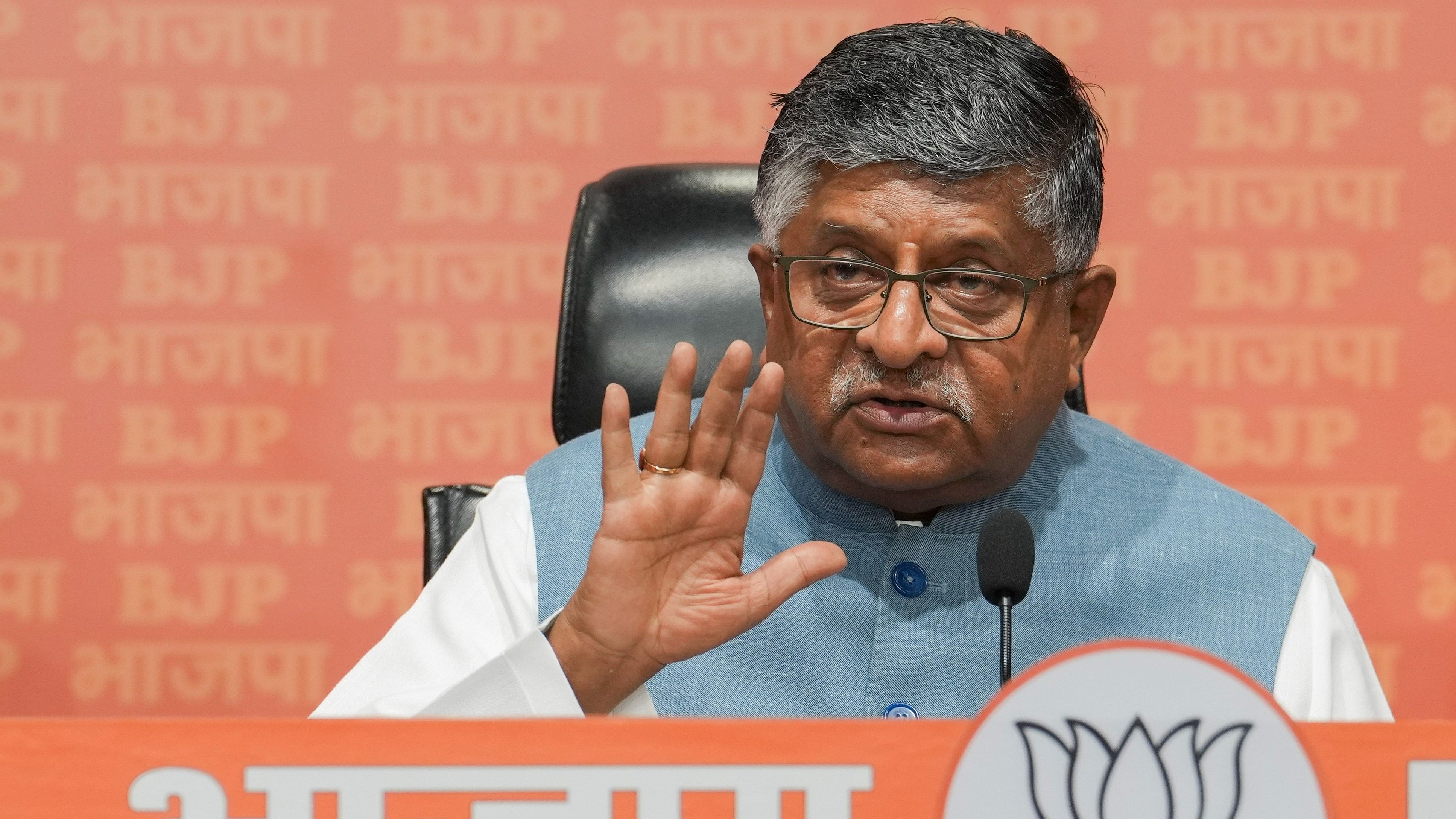 <div class="paragraphs"><p>BJP MP Ravi Shankar Prasad</p></div>