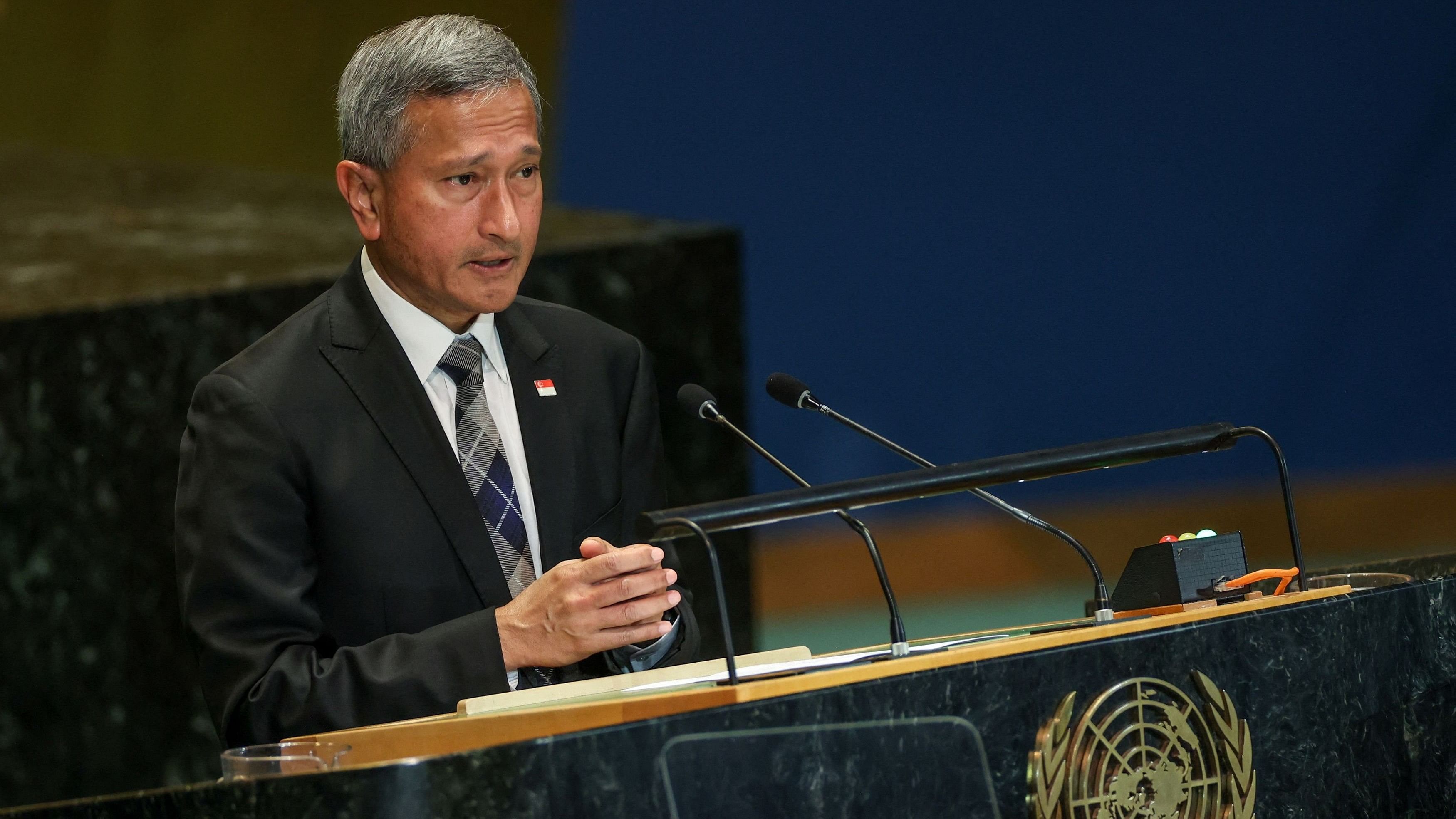 <div class="paragraphs"><p>Vivian Balakrishnan, Singapore Minister for Foreign Affairs.</p></div>