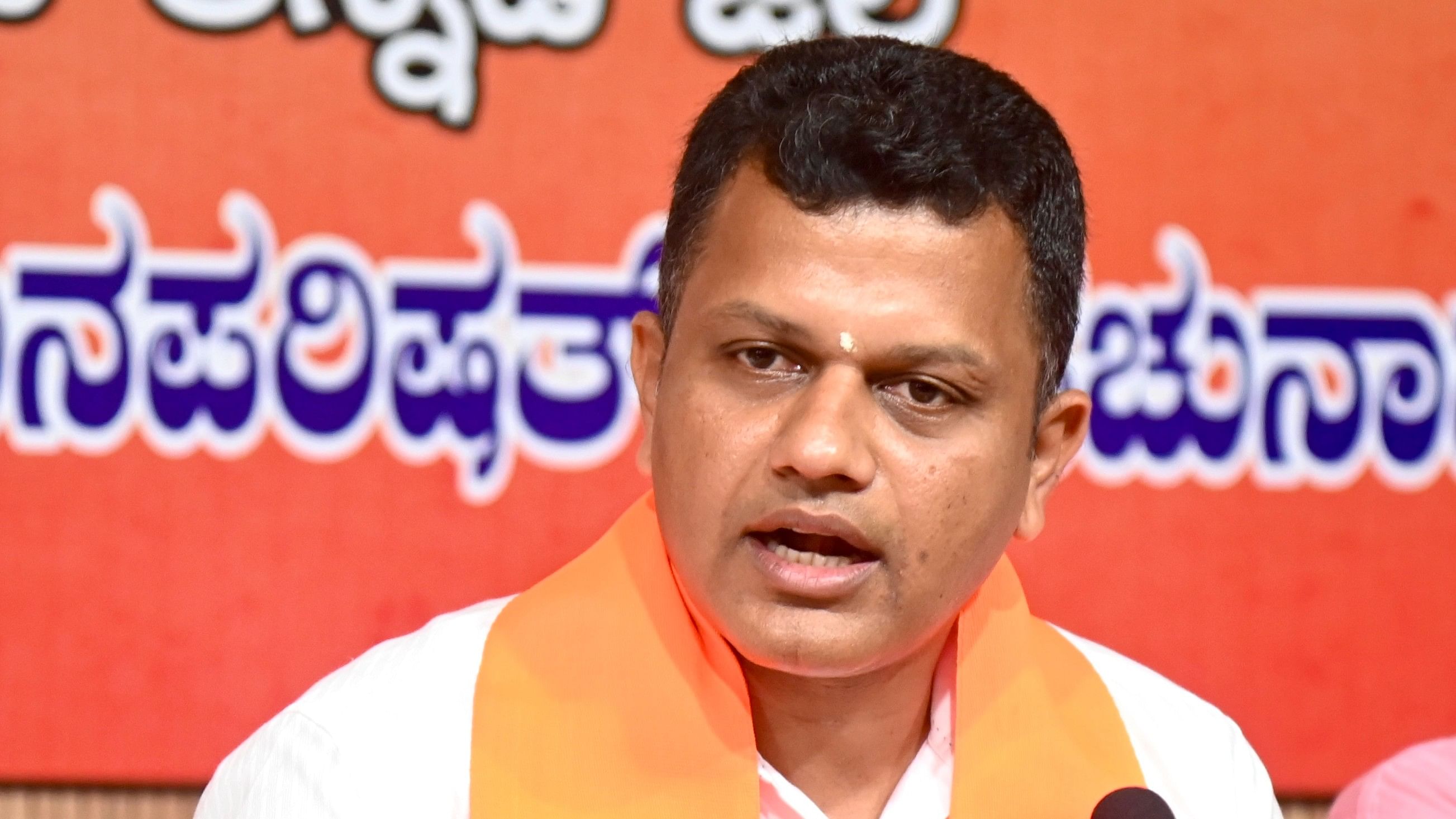 <div class="paragraphs"><p>Dakshina Kannada MP Capt Brijesh Chowta speaks to mediapersons in Mangaluru on Sunday. </p></div>