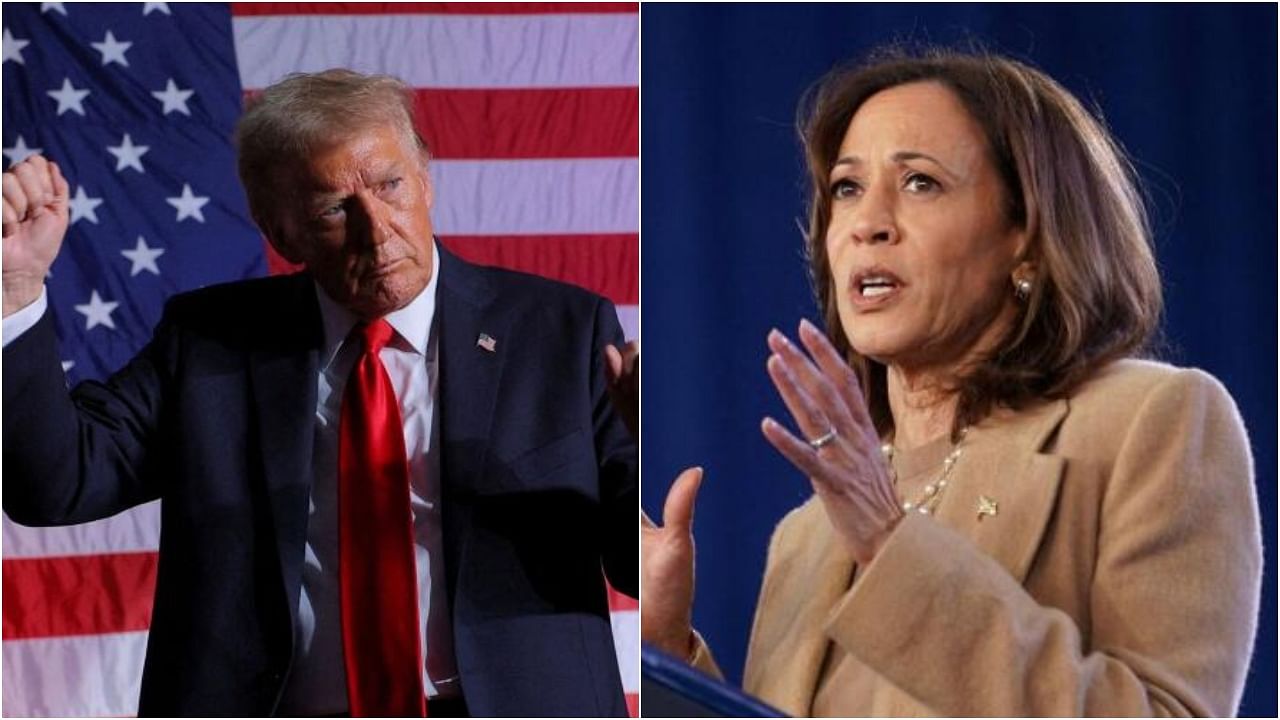 <div class="paragraphs"><p>Republican presidential candidate Donald Trump (L) and Democratic candidate Kamala Harris.&nbsp;</p></div>