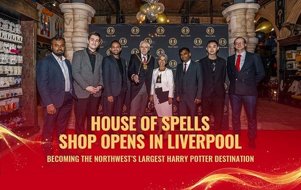 <div class="paragraphs"><p><em>Liverpool’s iconic Albert Dock has a new attraction. The House of Spells opens its doors to fantasy fans with a wonderland of merchandise from beloved franchises like Harry Potter, Doctor Who, Stranger Things, and more.</em></p></div>