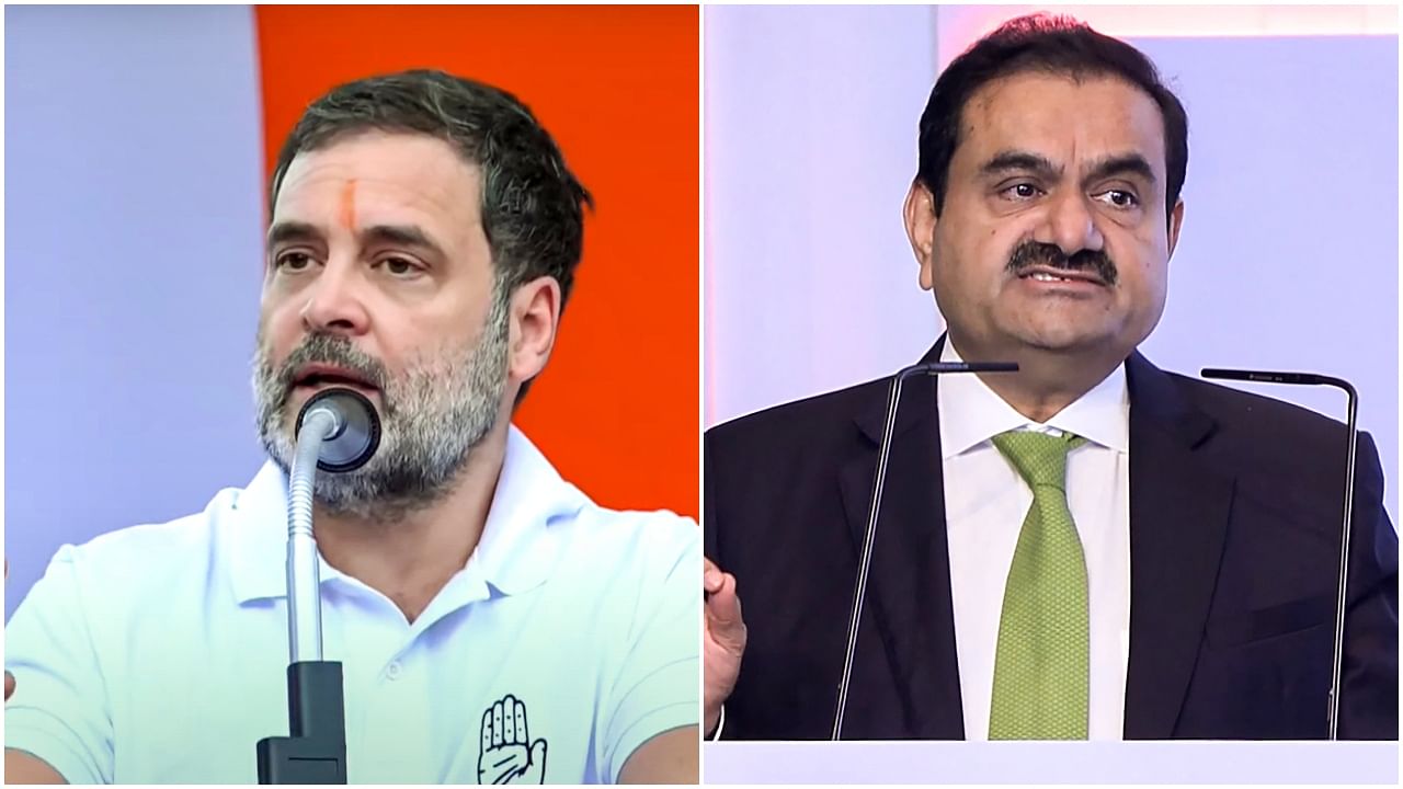 <div class="paragraphs"><p>Rahul Gandhi (left) and Gautam Adani.&nbsp;</p></div>