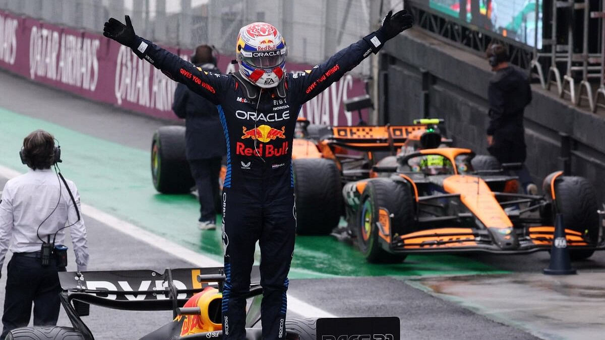 <div class="paragraphs"><p>Red Bull's Max Verstappen celebrates winning the Sao Paulo Grand Prix.</p></div>