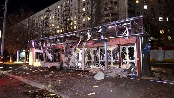 <div class="paragraphs"><p>View of the damage after a Russian guided bomb hit a supermarket in Kharkiv's Shevchenkivskyi district near the city center, according to Kharkiv Regional Governor Oleh Syniehubov, in Kharkiv, Ukraine, November 3, 2024.</p></div>