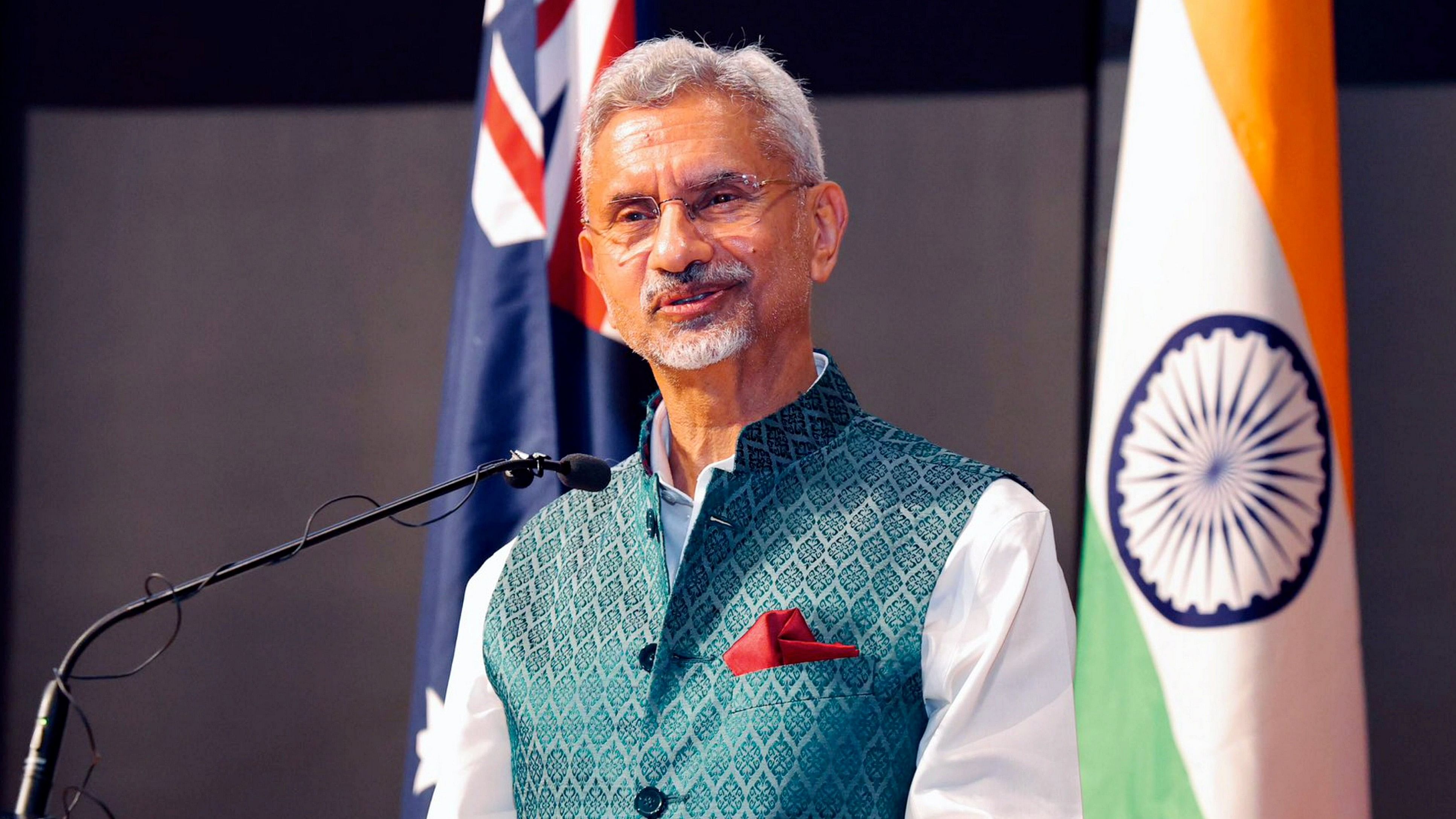 <div class="paragraphs"><p>External Affairs Minister S. Jaishankar during an interaction with members of the Indian community, in Brisbane, Australia.</p></div>