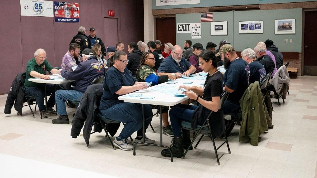 <div class="paragraphs"><p>Union members from the International Association of Machinists and Aerospace Workers District 751 count ballots after a vote on a new contract proposal from Boeing at a union hall during an ongoing strike in Seattle, Washington, US November 4, 2024.</p></div>