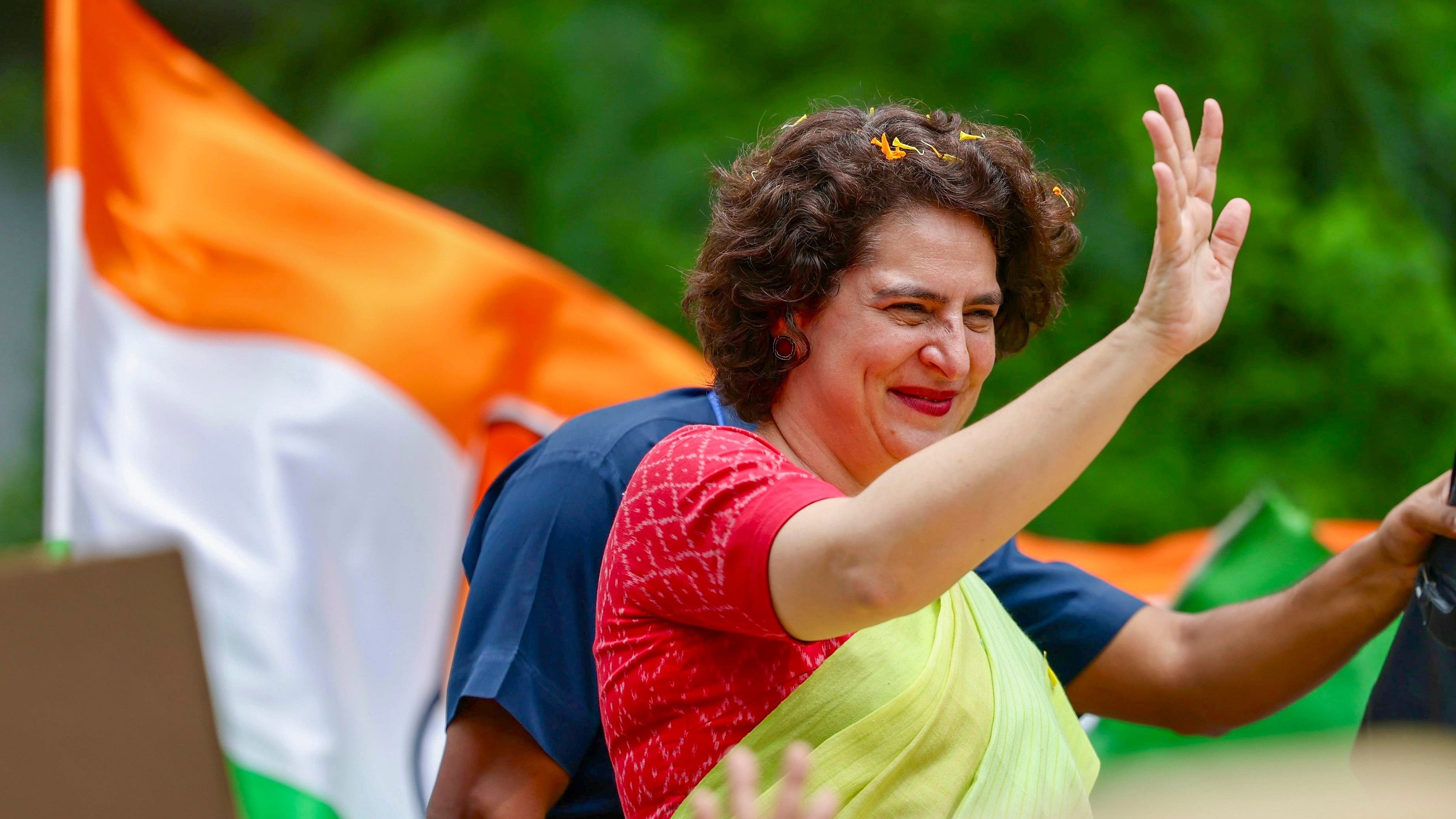 <div class="paragraphs"><p>Wayanad: AICC General Secretary and party candidate for Wayanad Lok Sabha seat bypolls Priyanka Gandhi campaigns, in Wayanad district, Kerala, Tuesday, Nov. 5, 2024.   </p></div>