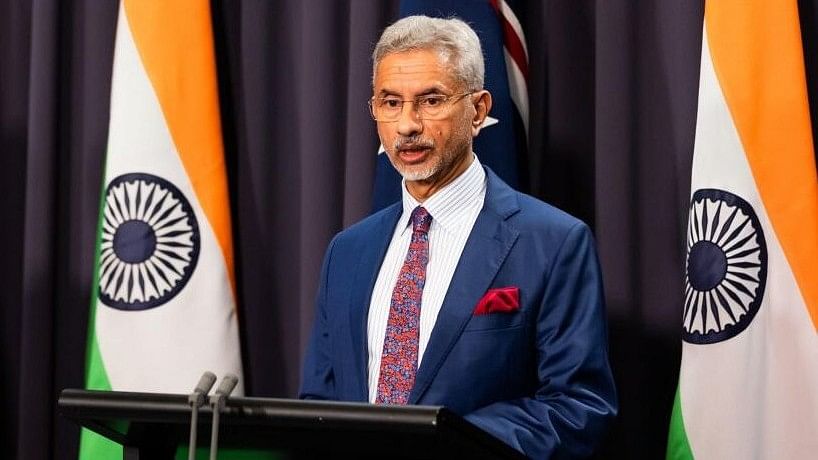 <div class="paragraphs"><p>EAM Jaishankar speaking to reporters in Canberra.</p></div>