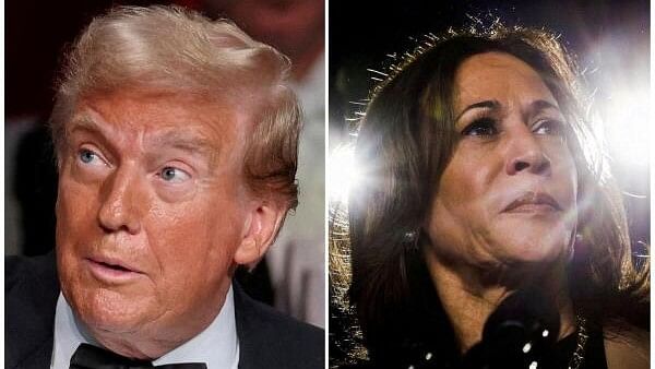 <div class="paragraphs"><p>US presidential candidates Trump and Harris are seen in a combination of file photographs</p></div>