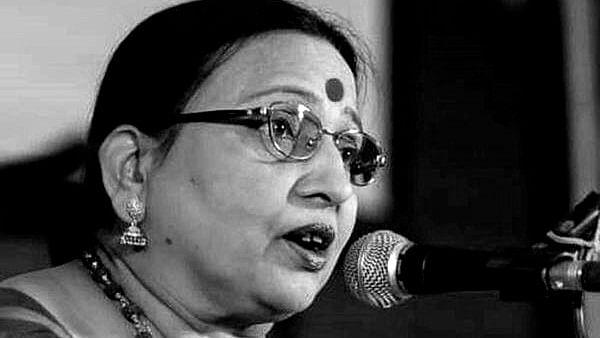 <div class="paragraphs"><p>A file photo of renowned folk singer Sharda Sinha who passed away at the All India Institute of Medical Sciences (AIIMS), in New Delhi.</p></div>