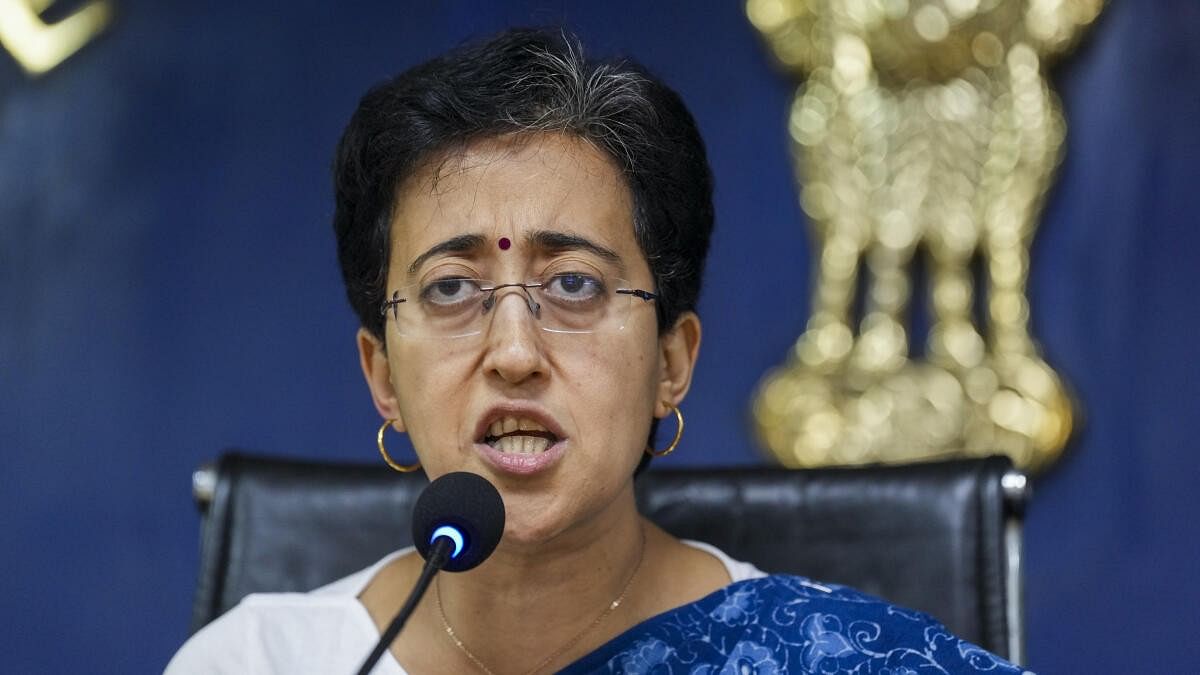 <div class="paragraphs"><p>Delhi CM Atishi addresses a press conference in New Delhi.&nbsp;</p></div>