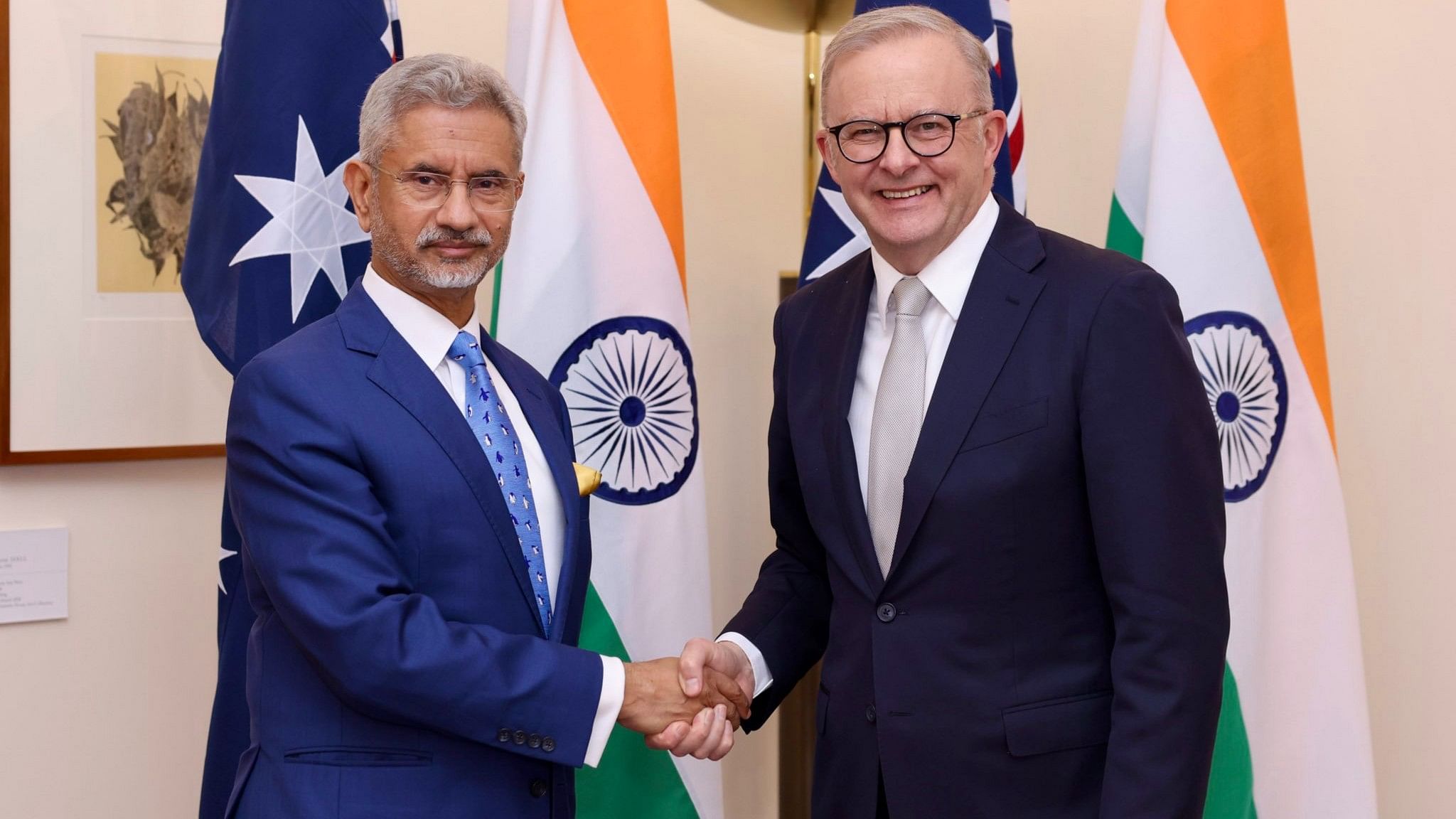 <div class="paragraphs"><p>EAM Jaishankar with&nbsp;Australian Prime Minister Anthony Albanese.</p></div>