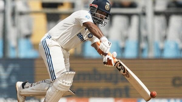 <div class="paragraphs"><p>Rishabh Pant plays a shot during day three of third Test cricket match between India and New Zealand at Wankhede Stadium, in Mumbai.</p></div>