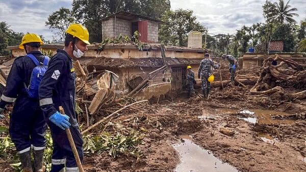 <div class="paragraphs"><p>File photo of&nbsp;search and rescue operations at a landslide-hit area in Wayanad.</p></div>