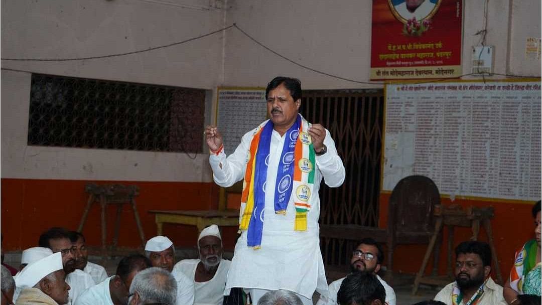 <div class="paragraphs"><p>NCP(SP) candidate&nbsp;Rajesaheb Deshmukh.&nbsp;</p></div>