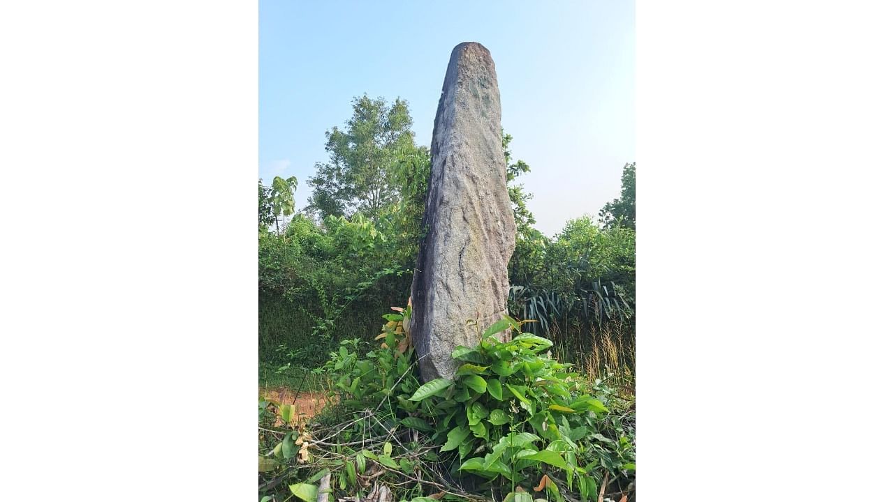 <div class="paragraphs"><p>A six-foot-tall menhir was discovered near Baje dam in Udupi. </p></div>