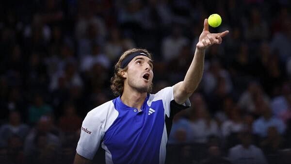 <div class="paragraphs"><p>Greece's Stefanos Tsitsipas in action at the Paris Masters.</p></div>