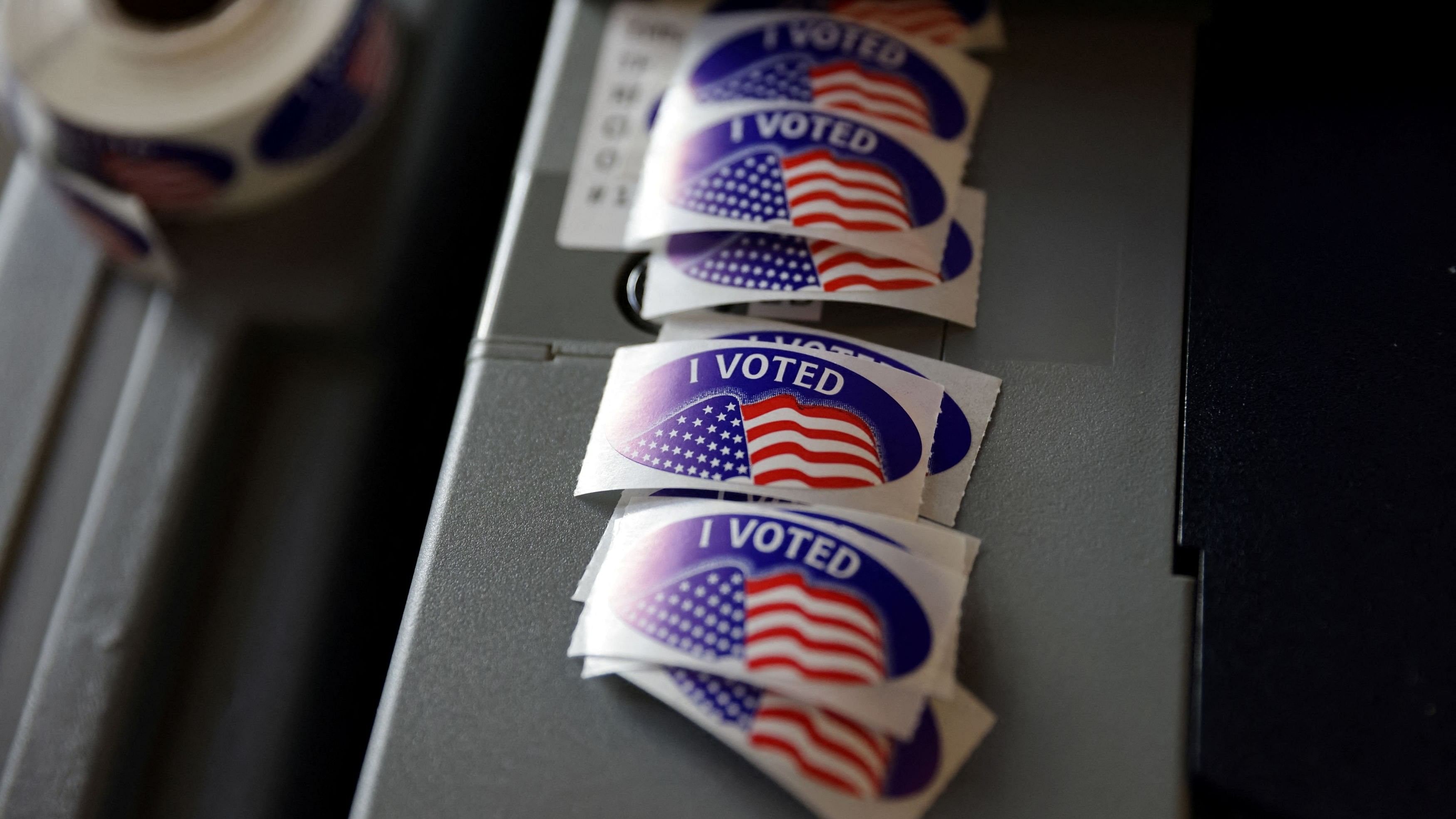 <div class="paragraphs"><p>I view shows 'I voted' stickers at a polling station during the 2024 US presidential election on Election Day.</p></div>