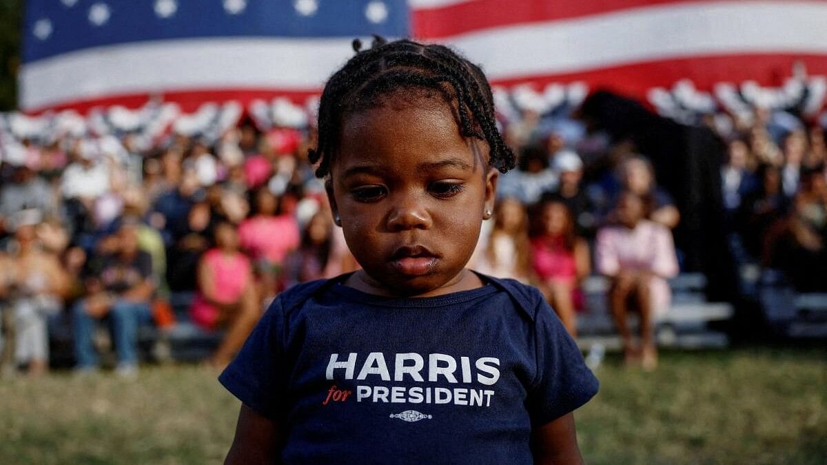 <div class="paragraphs"><p>18 months old, attends Democratic presidential nominee US Vice President Kamala Harris' event to deliver remarks, conceding the 2024 US presidential election to President-elect Donald Trump, at Howard University in Washington.</p></div>