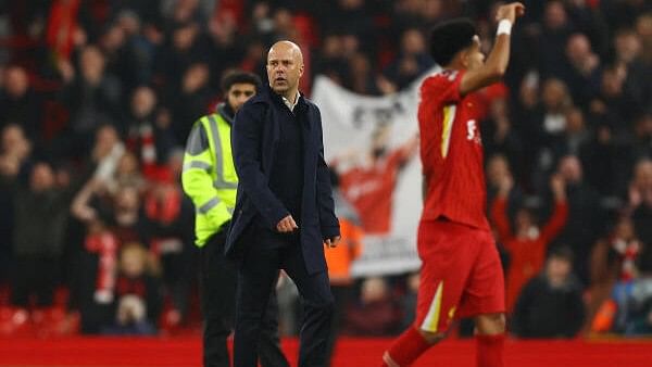 <div class="paragraphs"><p>Liverpool manager Arne Slot after the match.</p></div>