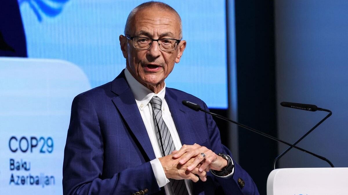 <div class="paragraphs"><p>White House Senior Advisor for Clean Energy and International Climate Policy, John Podesta, holds a press conference during the United Nations climate change conference COP29 in Baku.&nbsp;</p></div>