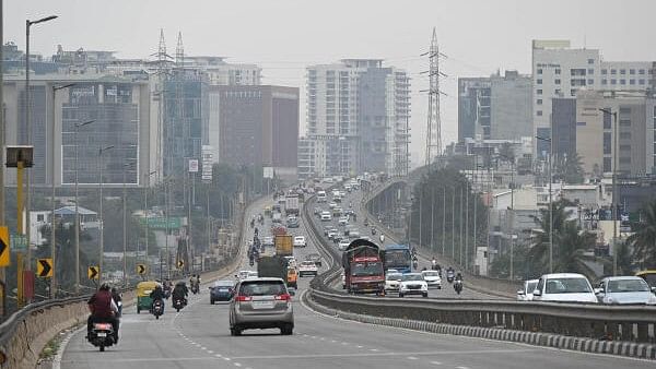 <div class="paragraphs"><p>View of the Airport Road flyover</p></div>