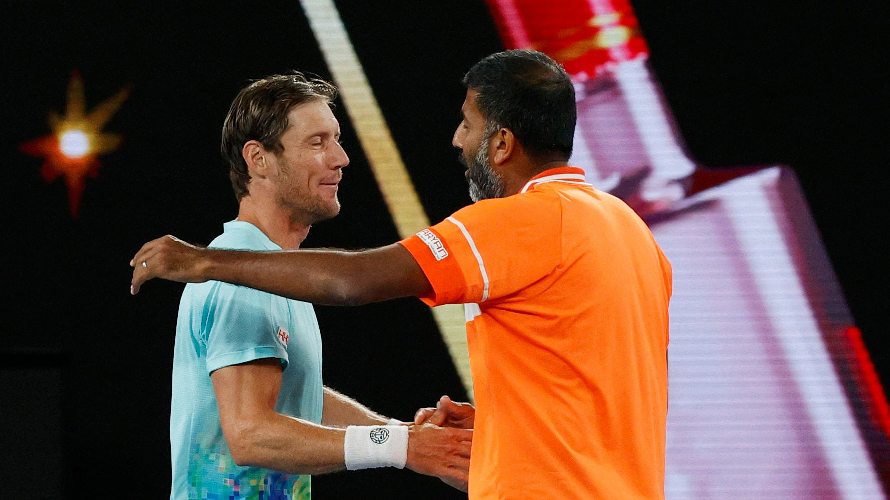 <div class="paragraphs"><p>Tennis - Australian Open - Melbourne, Australia - January 27, 2024 India's Rohan Bopanna and Australia's Matthew Ebden celebrate winning the men's doubles final. </p></div>