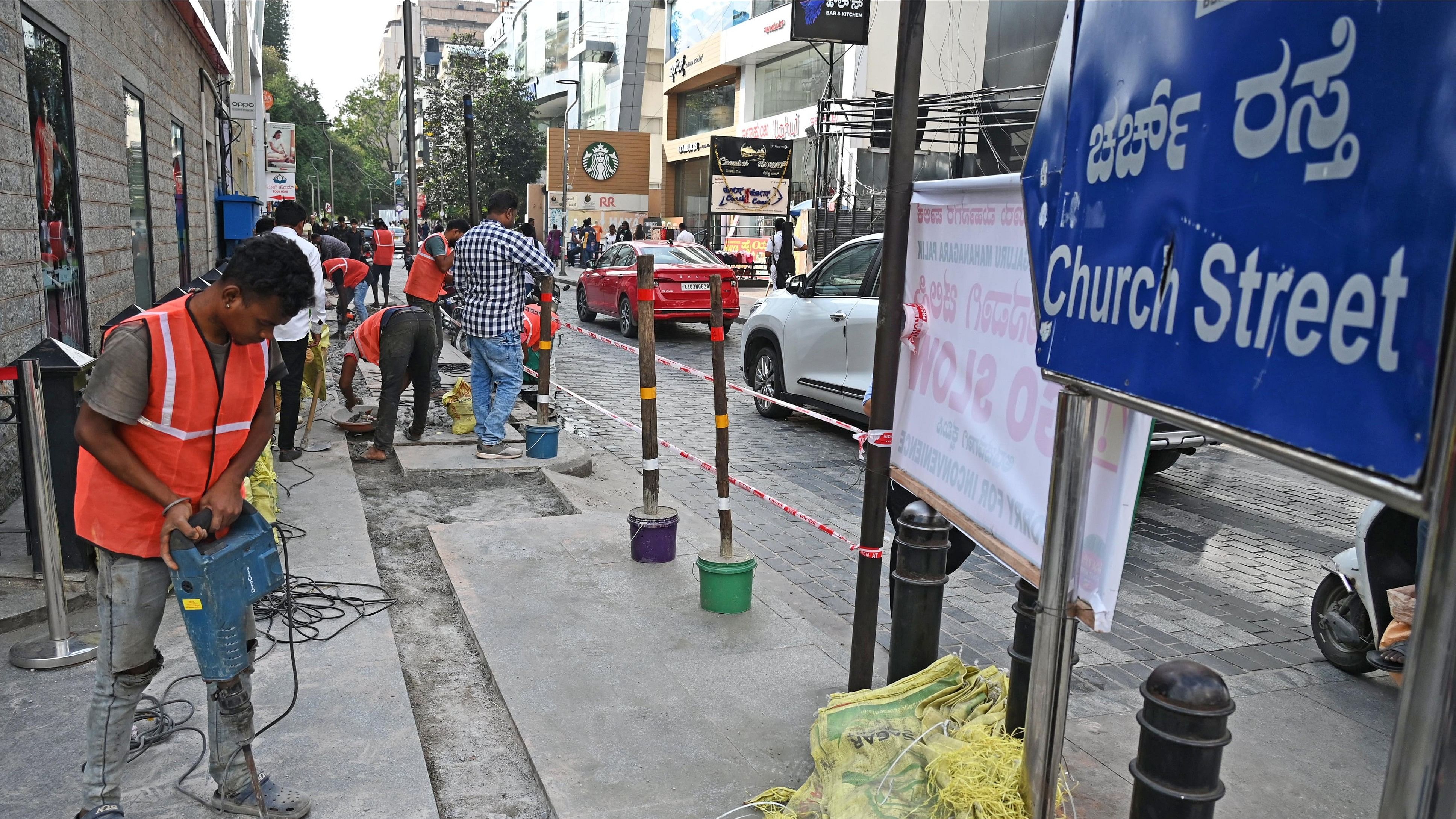 <div class="paragraphs"><p>Repair works underway at Church Street.</p></div>