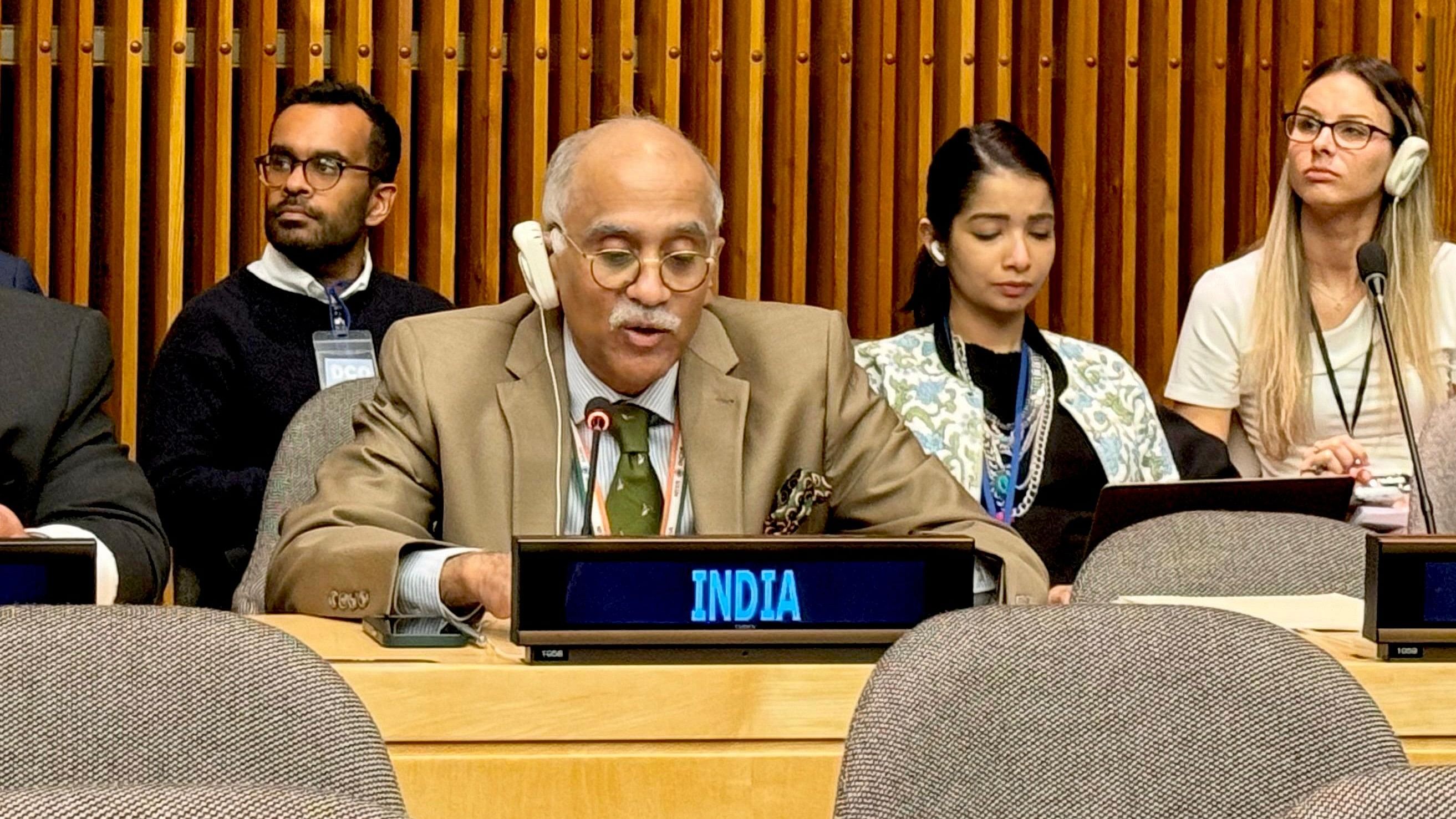 <div class="paragraphs"><p>India’s Permanent Representative to the UN Ambassador P Harish.</p></div>