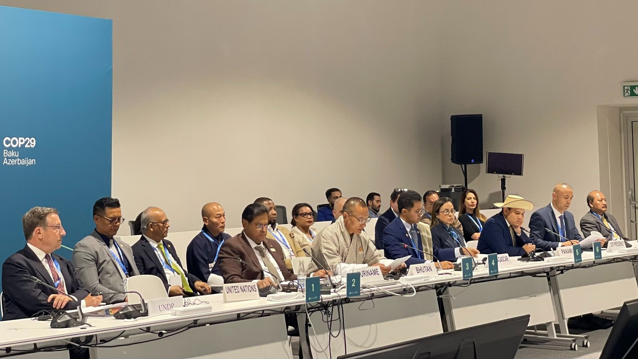 <div class="paragraphs"><p>Ministers and heads of delegations from six of the eight countries that share the Earth’s tallest cryosphere zone met at a meeting hosted by Bhutan’s Prime Minister Tshering Tobgay on day two of the global climate conference COP29 in Azerbaijan.</p></div>