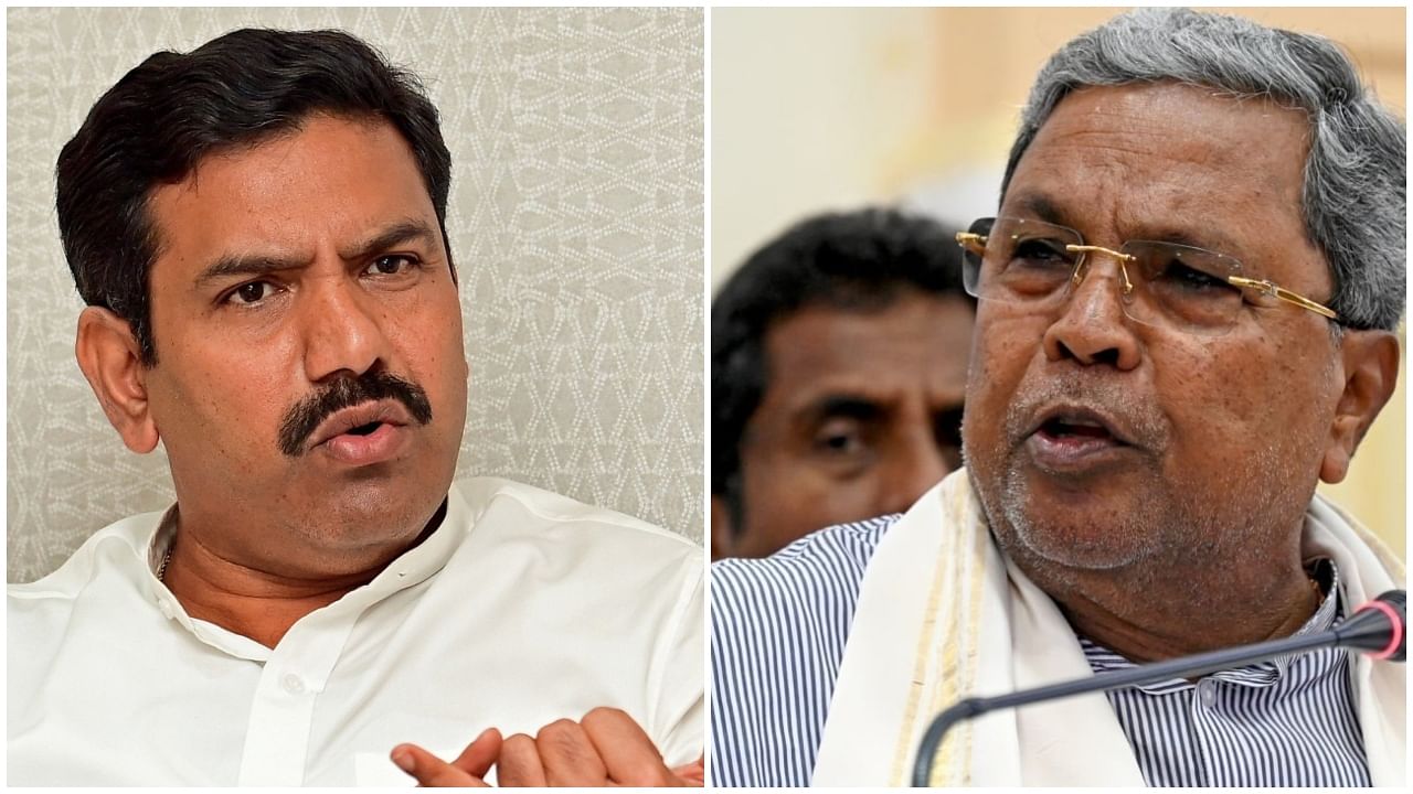 <div class="paragraphs"><p>Karnataka BJP President B Y Vijayendra, and Karnataka Cm Siddaramaiah</p></div>