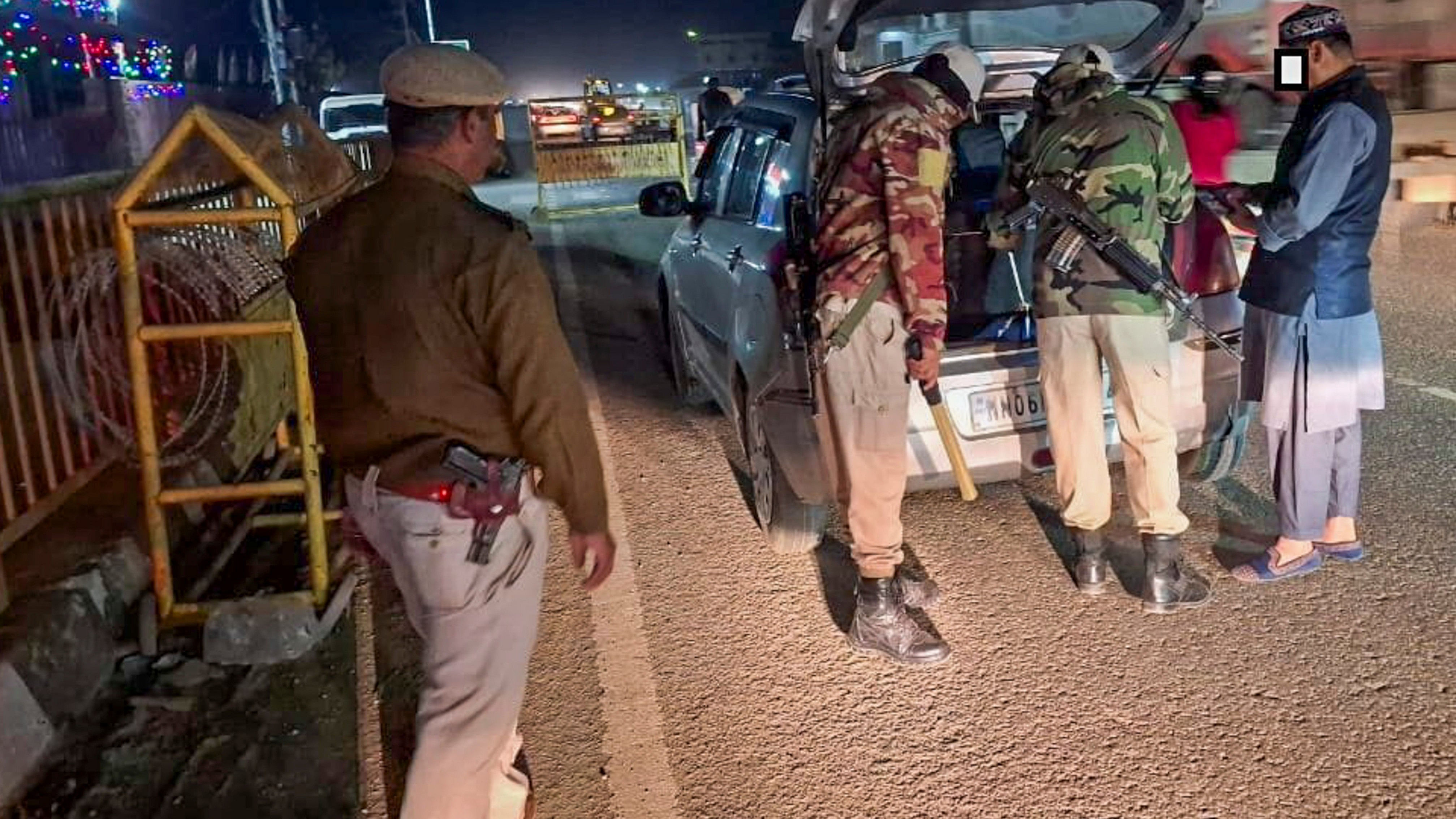 <div class="paragraphs"><p>File Photo of Security personnel checking a vehicle in a sensitive area of Manipur.</p></div>