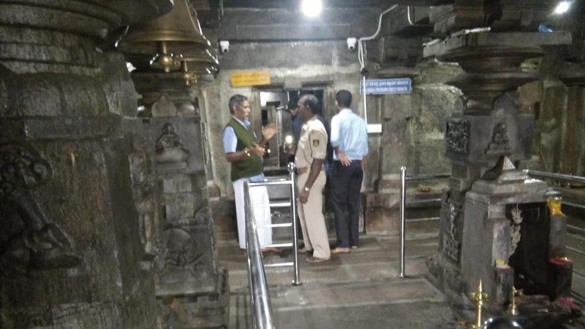 The Kalabhairaveshwara temple in Devaramane, Mudigere taluk.