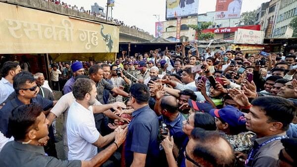 <div class="paragraphs"><p>Leader of Opposition in Lok Sabha and Congress MP Rahul Gandhi meets people during a visit to a bus station, in Nanded.</p></div>