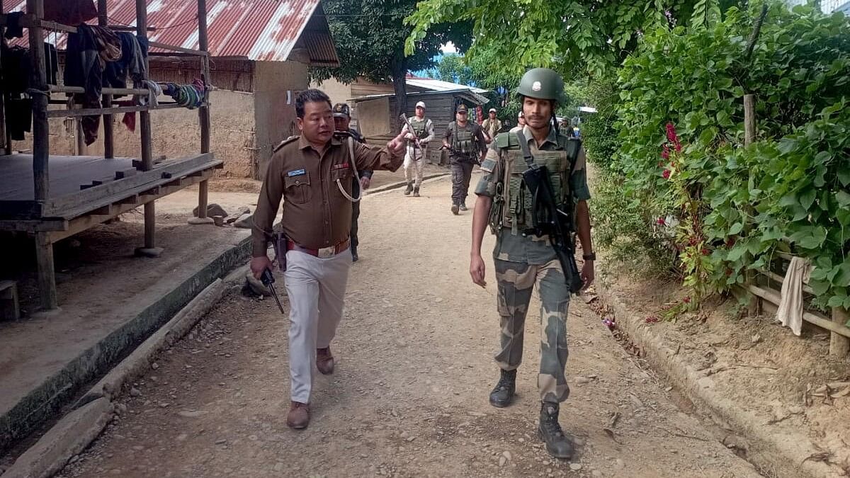 <div class="paragraphs"><p>Security personnel during  search operations in Manipur</p></div>