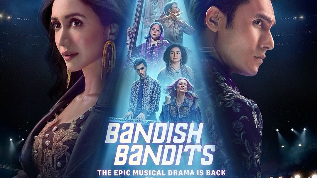 <div class="paragraphs"><p>Announcement poster of&nbsp;<em>Bandish Bandits Season 2.</em>&nbsp;</p></div>