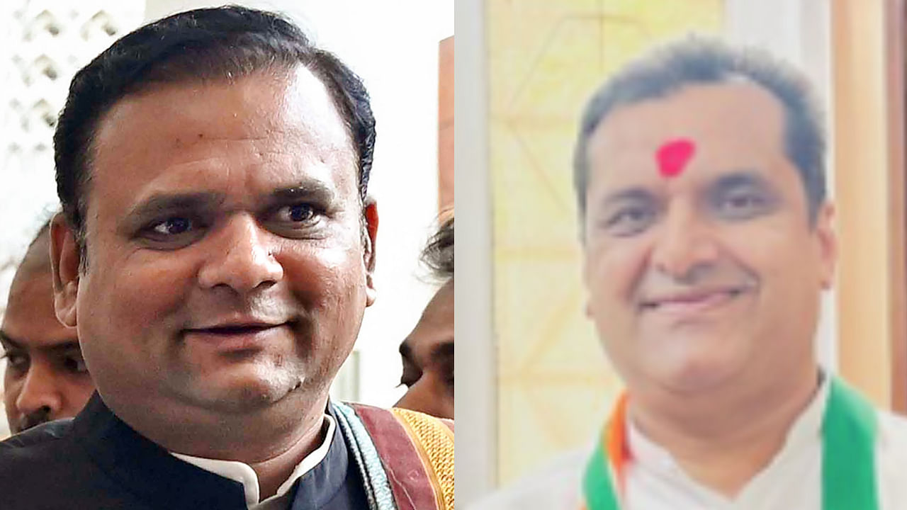 <div class="paragraphs"><p>BJP’s Rahul Narwekar and Congress’ candidate Heera Devasi(R).</p></div>