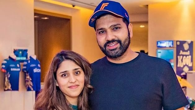 <div class="paragraphs"><p>Rohit Sharma with wife Ritika Sajdeh.</p></div>