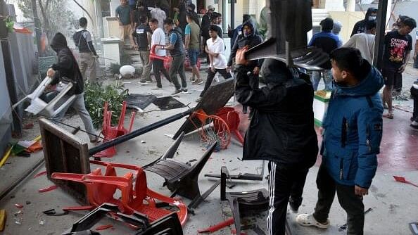 <div class="paragraphs"><p>Demonstrators break furniture after they storm the residences of a lawmaker during a protest against the recent killings, in Imphal West, in the northeastern state of Manipur, India, November 16, 2024.</p></div>