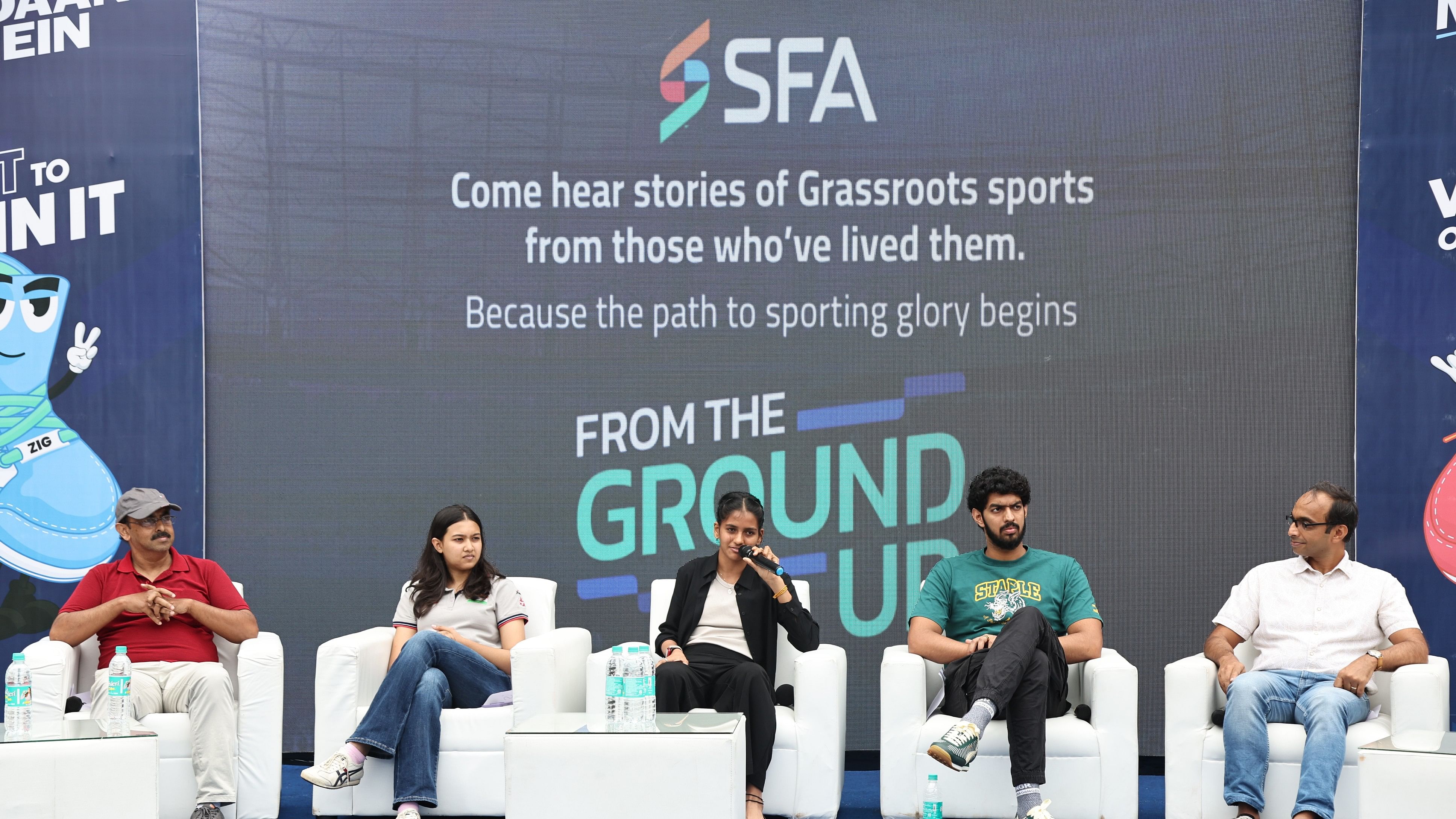 <div class="paragraphs"><p>The panel for the 'From The Ground Up,' a panel discussion held alongside the ongoing SFA (Sports for All) Championships in Bengaluru.</p></div>