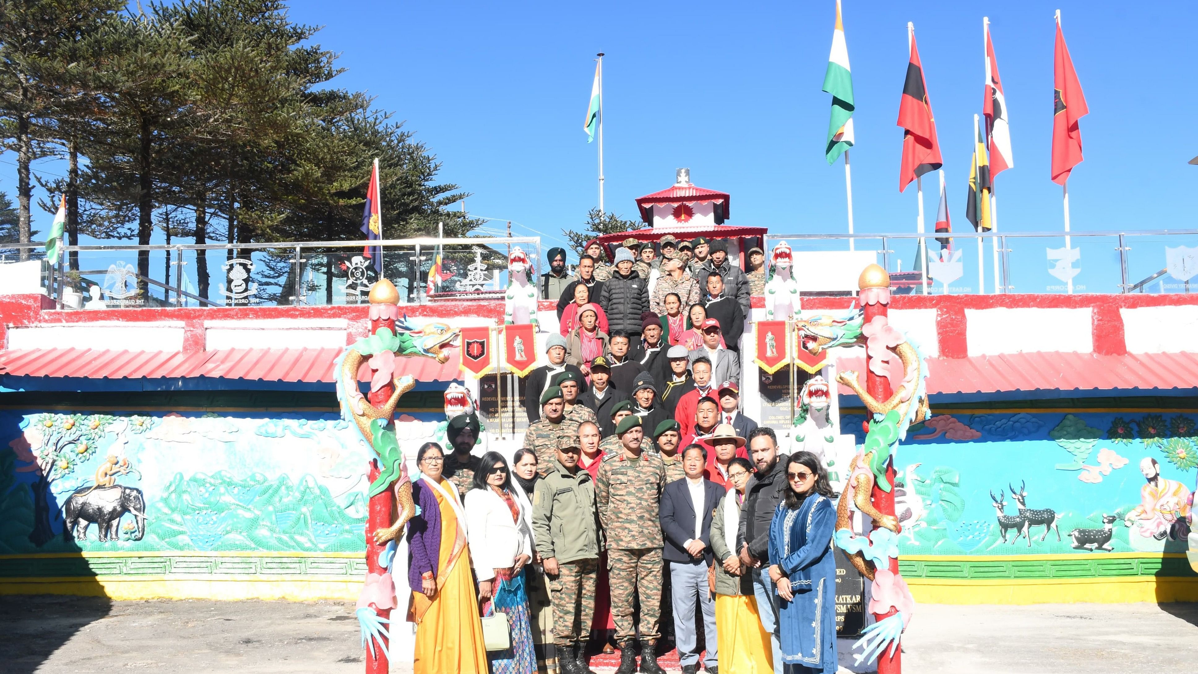 <div class="paragraphs"><p>The Spear Corps of Indian Army celebrated the Kepang La Day at Gelling in Arunachal Pradesh's Upper Siang district to pay tribute to the bravehearts who made supreme sacrifice during the 1962 Indo-China War.</p></div>