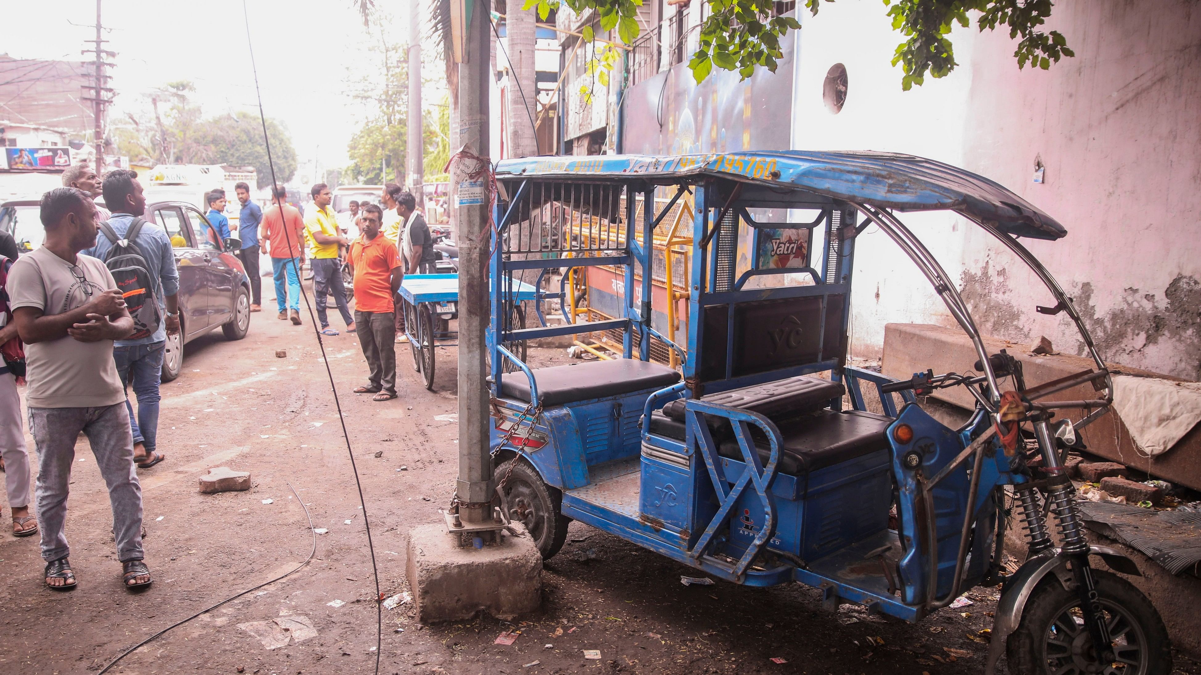 <div class="paragraphs"><p>A two-year-old boy died after he accidentally started an e-rickshaw and it rammed into a wall, police said on Monday.</p></div>