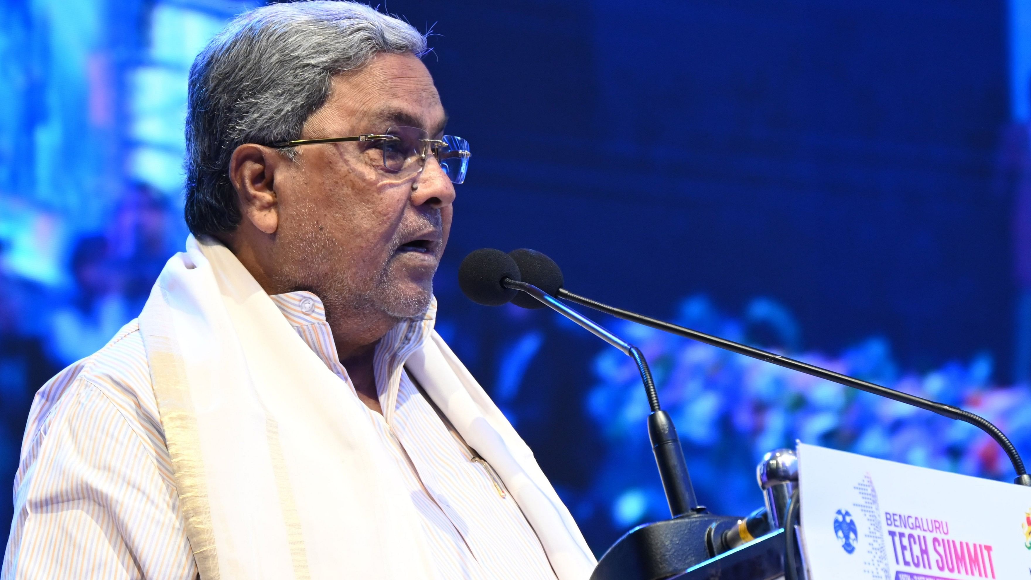 <div class="paragraphs"><p>CM Siddaramaiah at the Bangalore Tech Summit. </p></div>